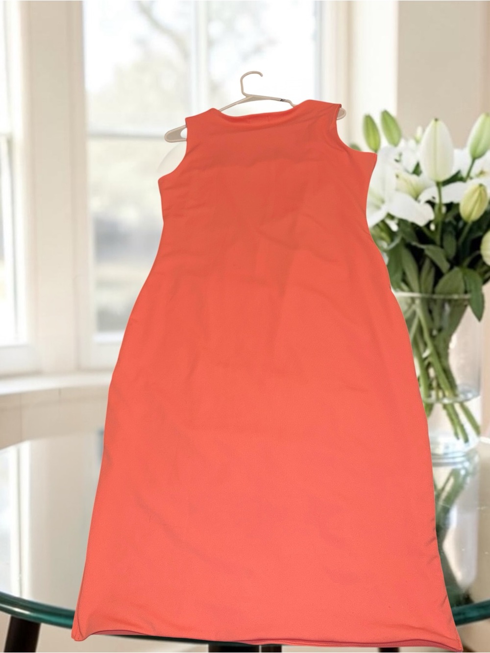 Fashion Nova Coral Square-Neck Midi Sheath Dress NWT - Picture 3 of 4